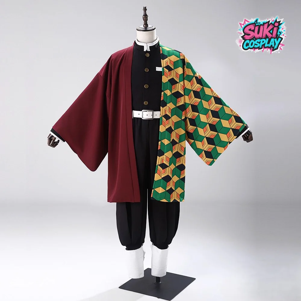 

Cosplay Costume of Tomioka Giyuu from the Popular Japanese Anime "Demon Slayer: Kimetsu no Yaiba", Featuring Distinctive Haori