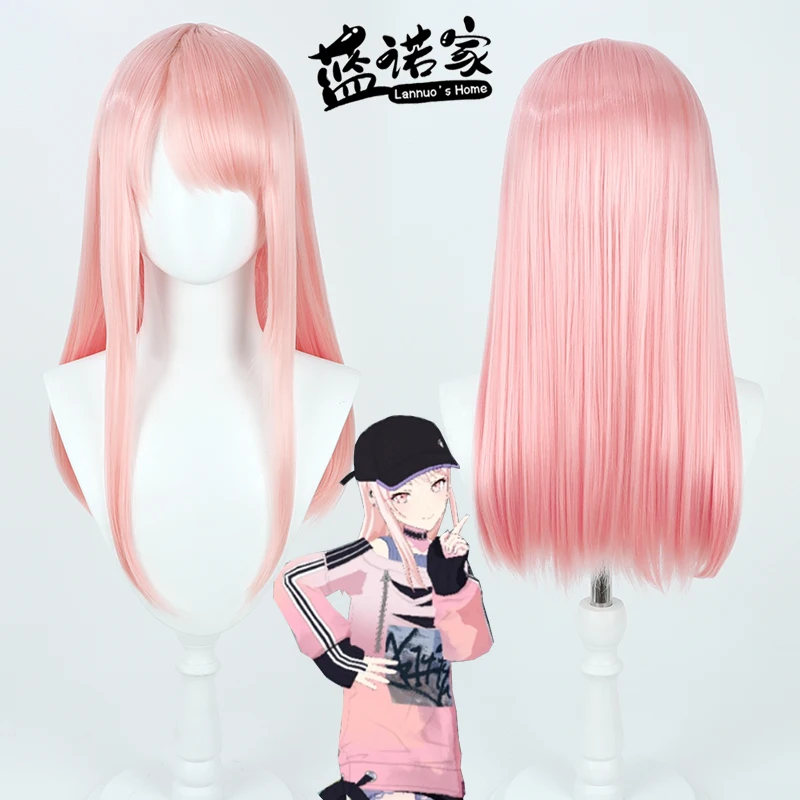 

Project Sekai Colorful Stage Feat Akiyama Mizuki Pink 60 см длинные аниме косплей парики волокно термостойкие синтетические волосы + шапочка для парика