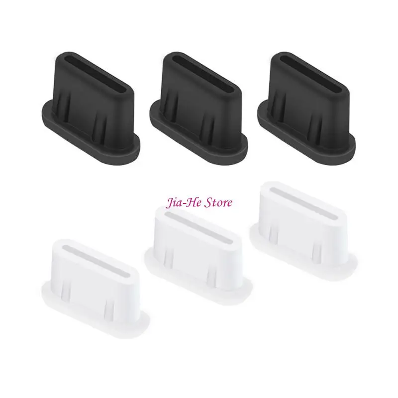 3PCS/SET Silicone Dust Plugue Type-C Интерфейс-крышка пыли для Mini 3