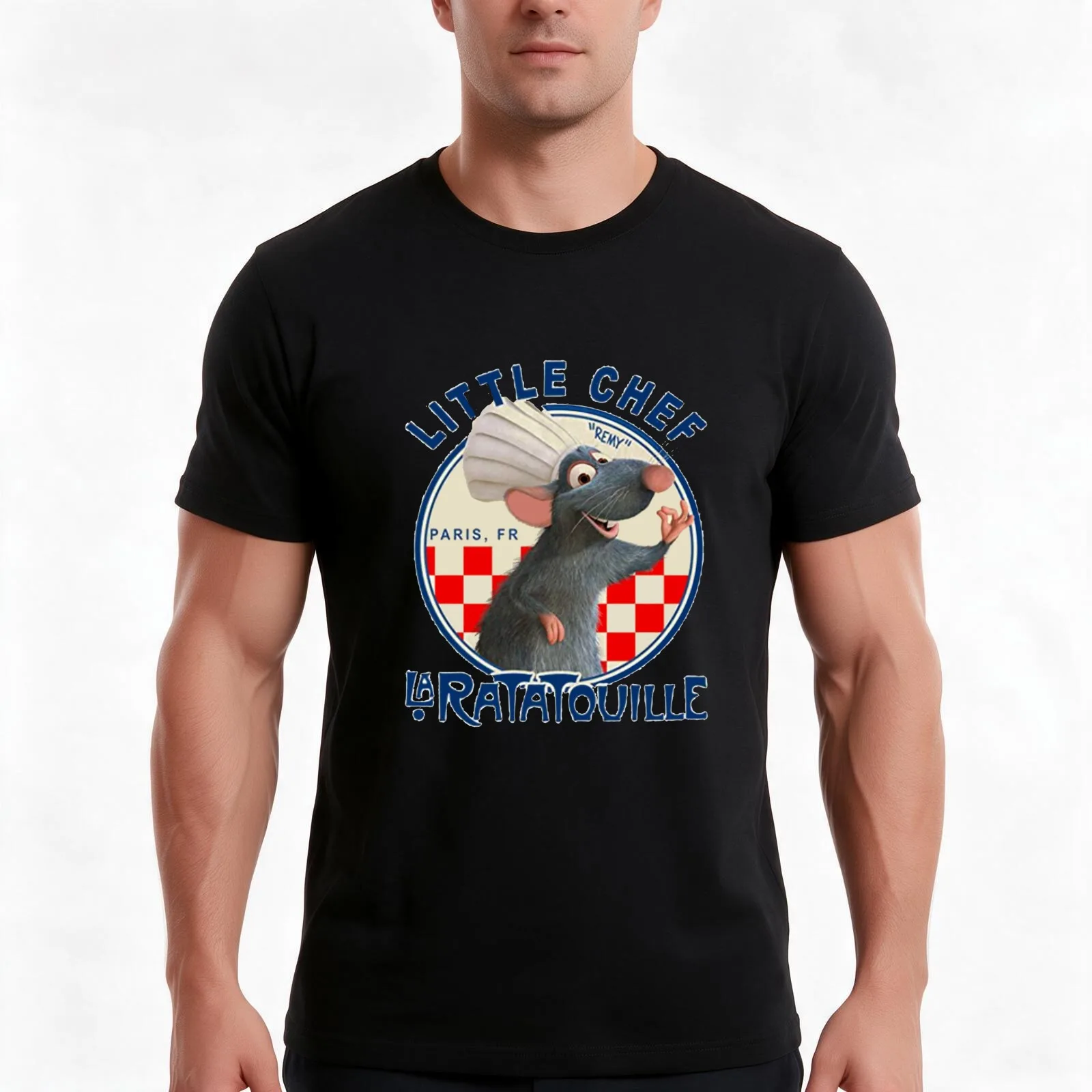 La Ratatouille T-Shirt, Summer Casual Cotton Tee, Oversized Streetwear Tops, Vintage Graphic Print, Loose Fit Short Sleeve