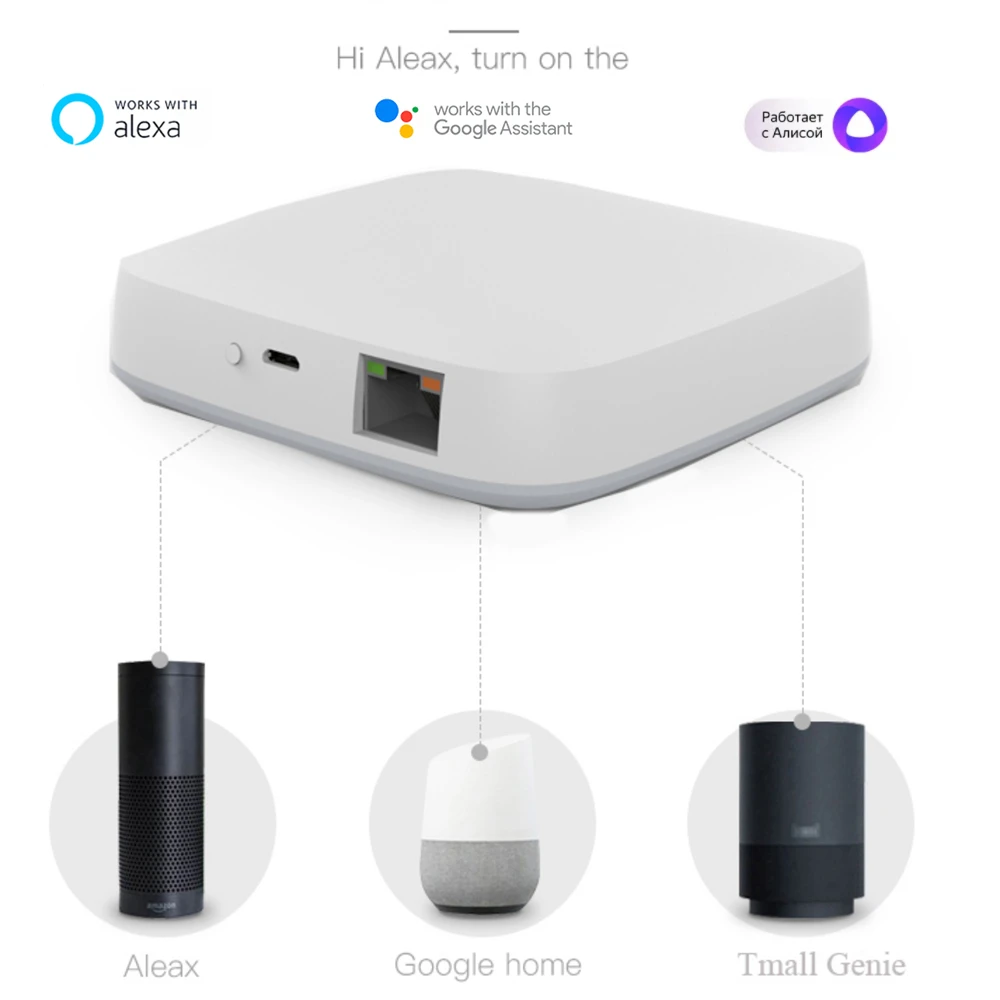 Tuya ZigBee 3.0 Wired Gateway Hub Smart Life APP Wireless Gateway Remote Control Smart Home Bridge Works with Alexa Google Alice
