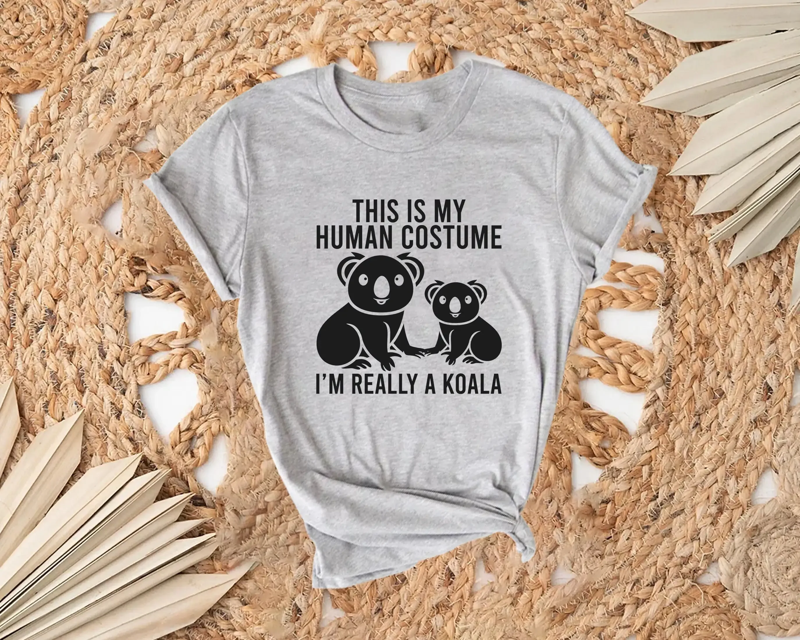 

Это мой человеческий костюм, футболка «Я действительно коала», любитель человечества, животное