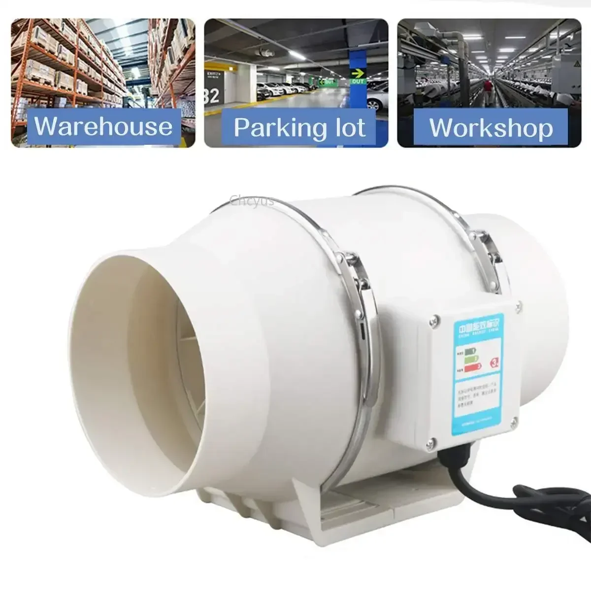 220V 4/5/6 Inch Geluidsarme Inline Duct Hydroponic Air Blower Ventilator Uitlaat Ventilator Voor Huis Badkamer Ventilatie Kweekruimte