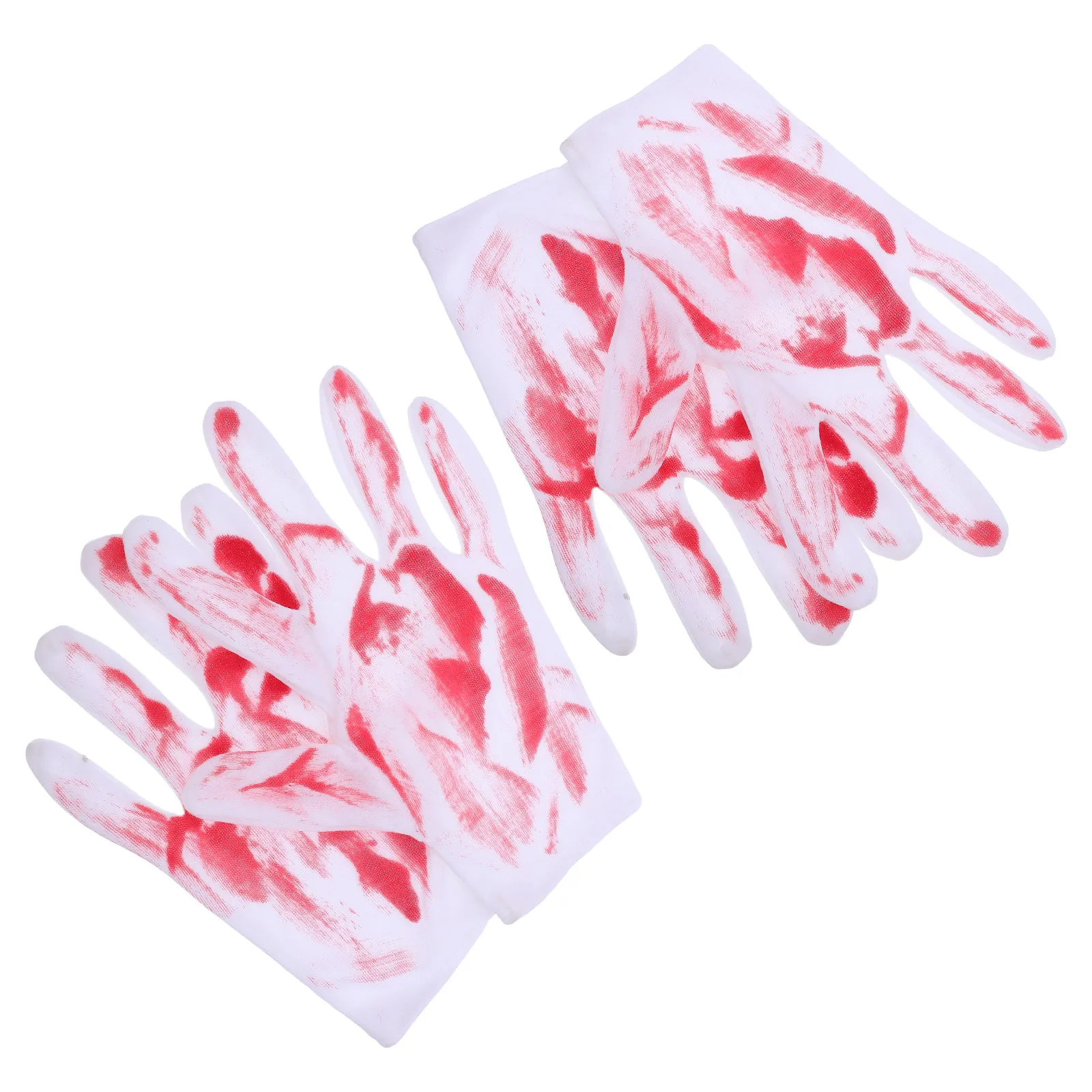 

2 Pairs Bloody Decoration Gloves Costume Hand Women Halloween Prop Creepy for Blody