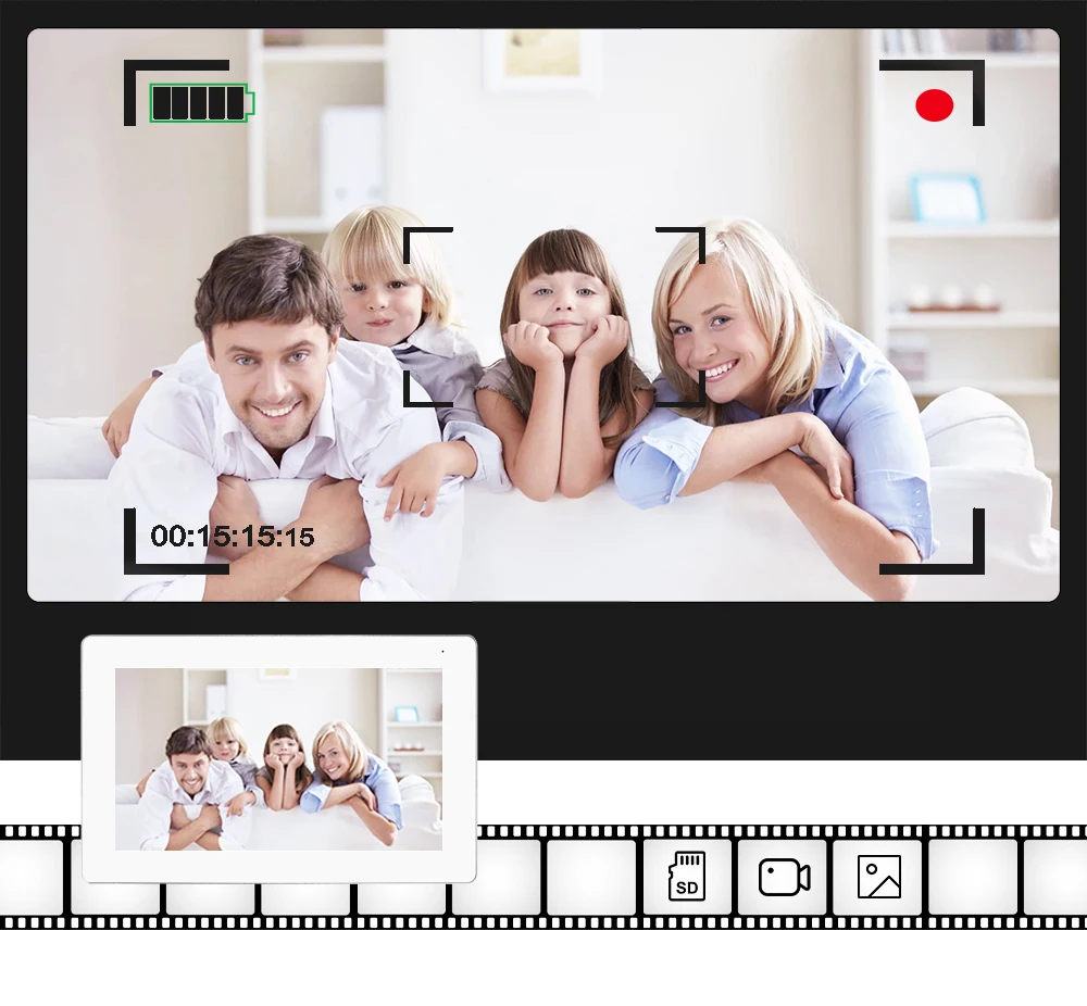 Joytimer Wifi Video Intercom AHD Touch Indoor Monitor for Home Mute Function Tuya Smart Wireless Video Door Phone Entry System