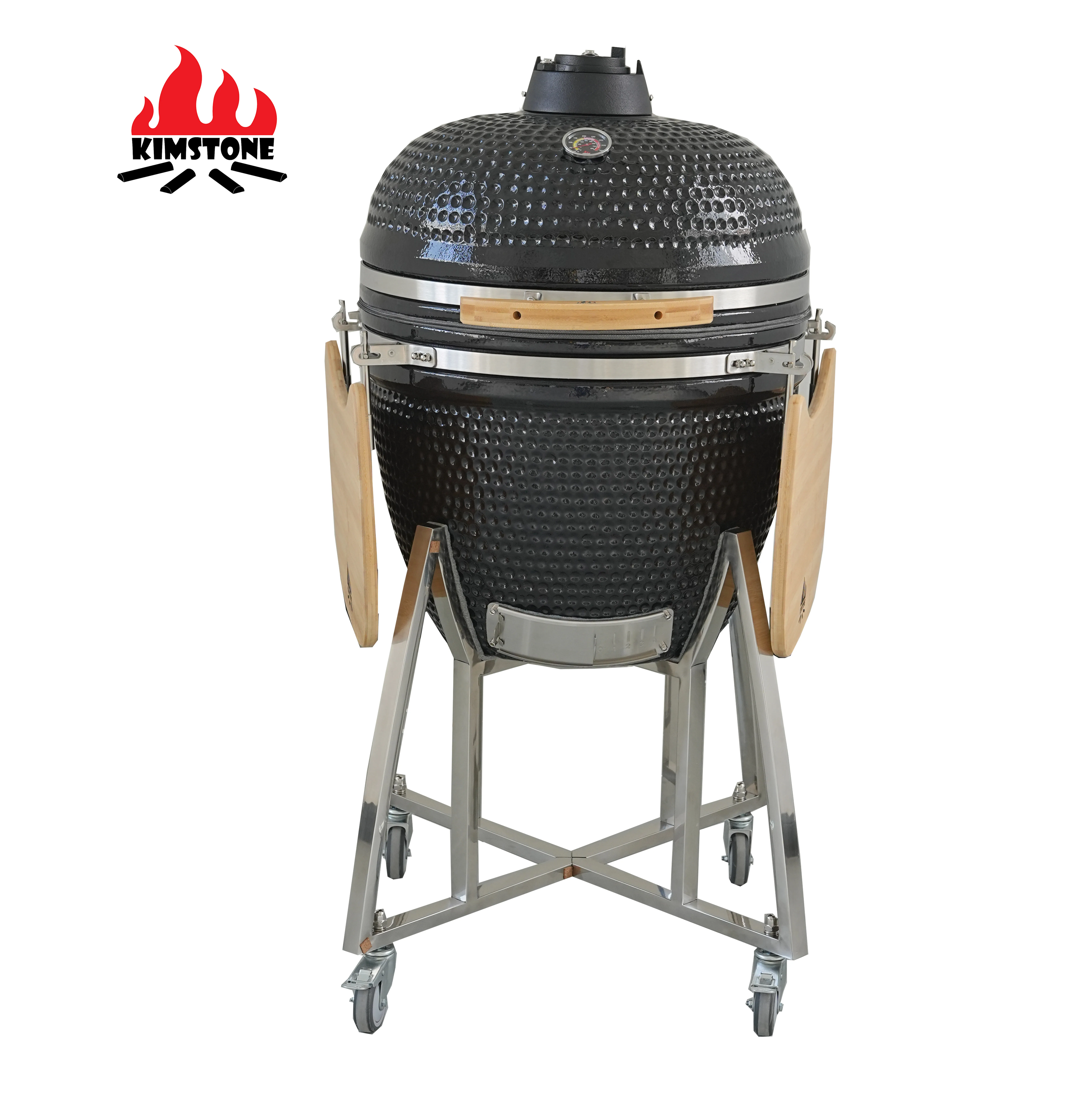 OEM Ceramic Barbecue Grill Custom Logo Print High Temp Resistance 23.5inch for Commercial Wholesale Order