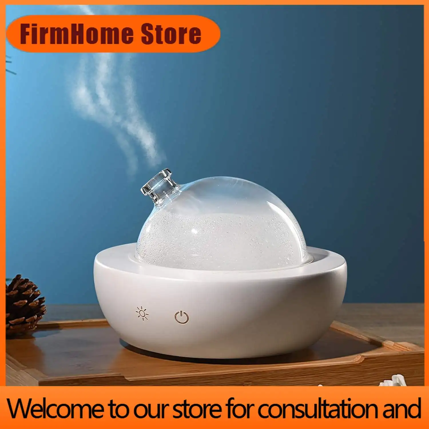 FirmHome StoreAroma Diffuser Air Fragrance Humidifier Ultrasonic Cool Mist 7 Colors Night Light Automatic Shut Off Without Water