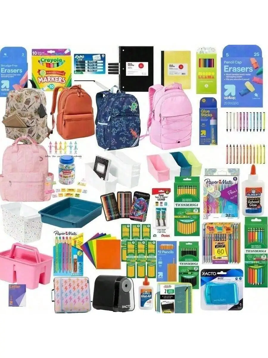 

Новинка 2026: Счастливая коробка-сюрприз с милыми канцелярскими принадлежностями. Случайный подарок для школьников. Сумка удачи.