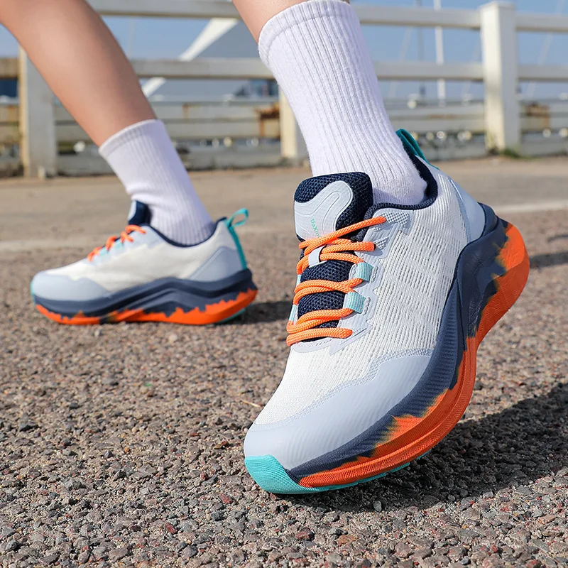 2026 Couple's Summer Breathable Running Shoes Mesh Sports Shoes Men's Thick-Soled Cushioned Jogging Shoes
