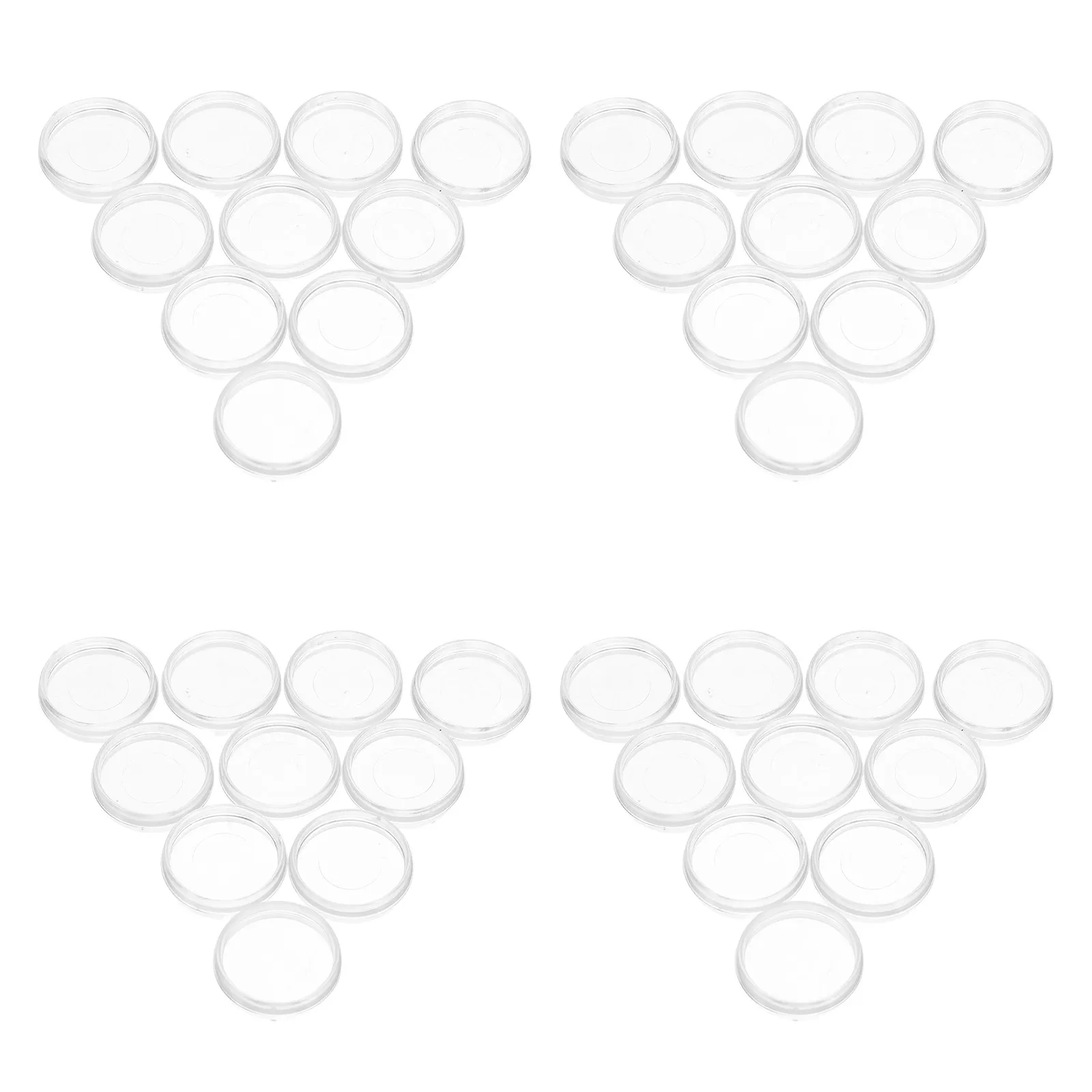 100Pcs Transparent Loose Leaf Binder Rings Plastic Detachable Book Binding Clips Document Organizer Notebook Accessories Office
