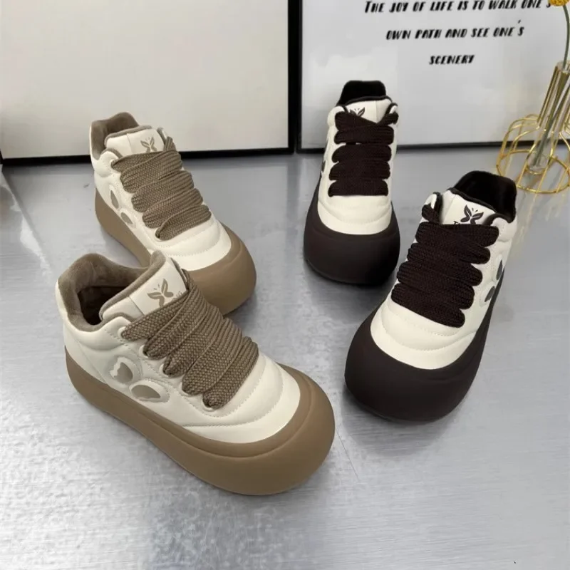 

Kids Fashion Shoes Suede Warm Soft Sole Children Casual Shoes Toes Capped 2025 Winter New Girls Skate Shoe Korean Style Non-slip