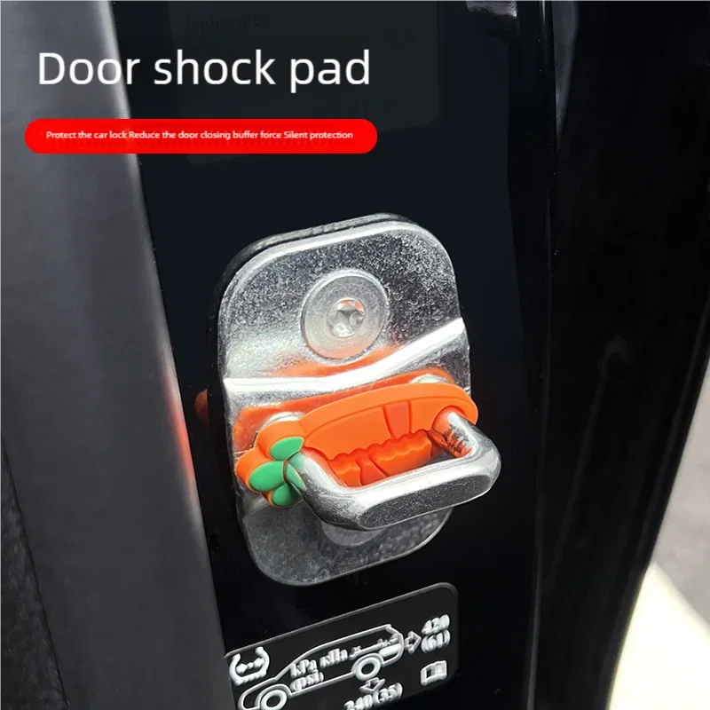 Car Door Shock-Absorbing Cushion Pad, Thickened Car-Mounted Door Closing Shock-Absorbing and Noise-Reducing Universal Anti-Vibration Pad