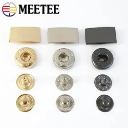 10/20/30Sets Meetee 20mm Metal Snap Button for Clothing Adjustable Pants Buttons Down Jacket Fastener Press Buckle Sewing Supply