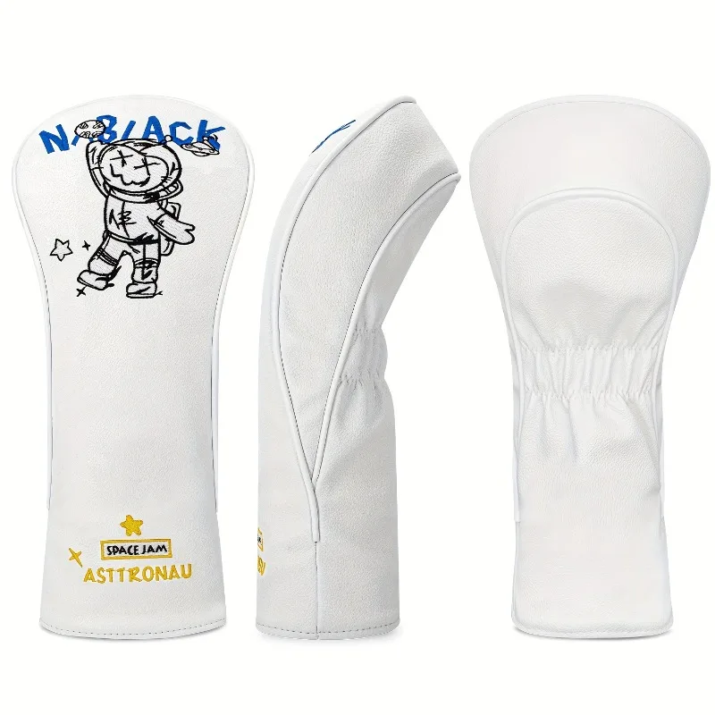 Golf Club Head Cover - Astronaut Themed with N-BACK Logo Design, Golf Accessory, Dust-Proof and Durable Material