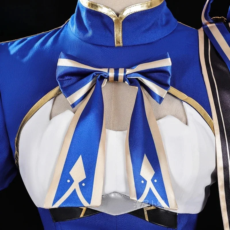 2025 22 هونكاي ستار السكك الحديدية X FGO صابر تأثيري حلي الأزرق تنورة علوية أغطية الرأس القوس مجموعة النساء الفتيات الرجال اتفاقية حفلة كوميدية Outf