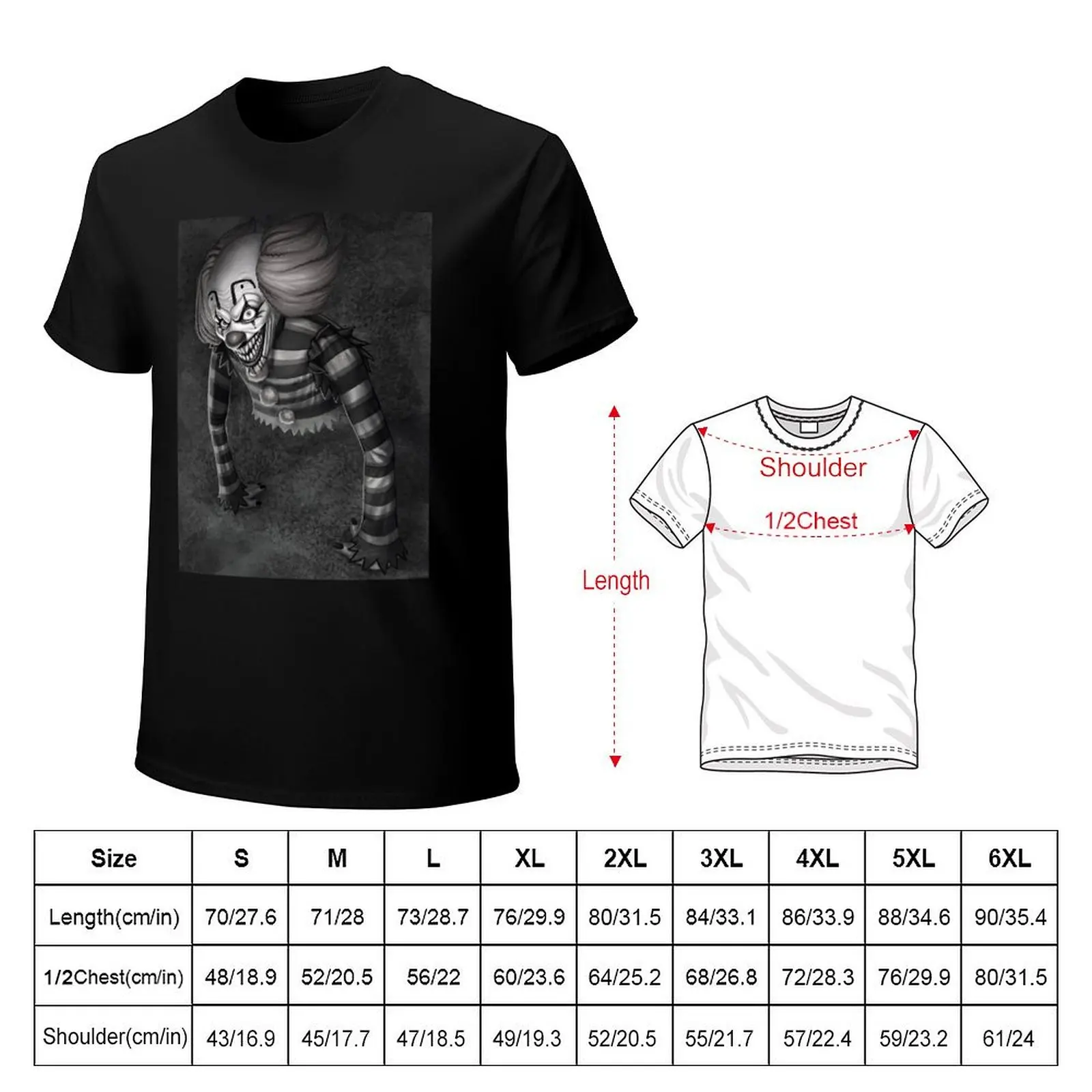 Poor George Animatronic (Black and White) T-Shirt Labor Work Casual T-Shirt
