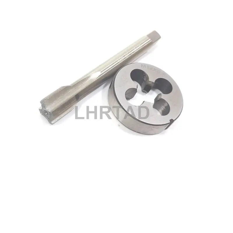Imagem -03 - Conjunto de Torneira de Rosca e Matriz M12x0.5 Mão Direita Hss Metric Hand Tap Die M12 x 0.5 Conjunto de Kit de Reparo de Rosca M12x0.5 mm
