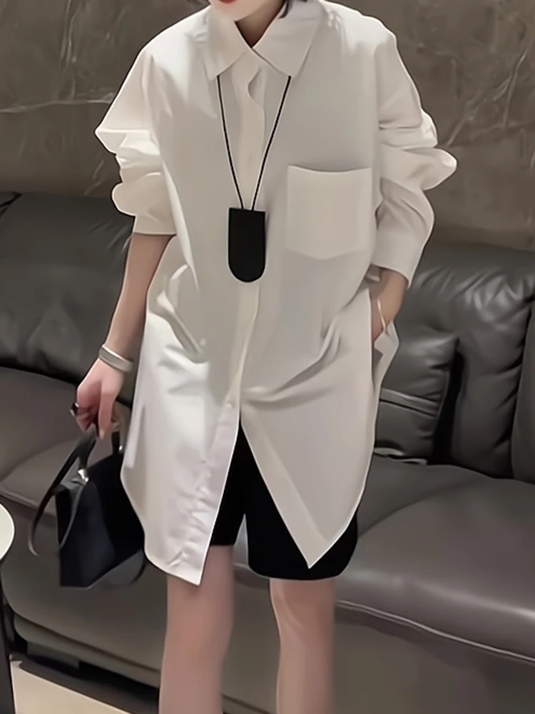 

Plus Size Ele Mid-Length irt Women's Faionable Top for Autumn Winter 2025 New Sle European Heavy Early Fall Winter High-End S...