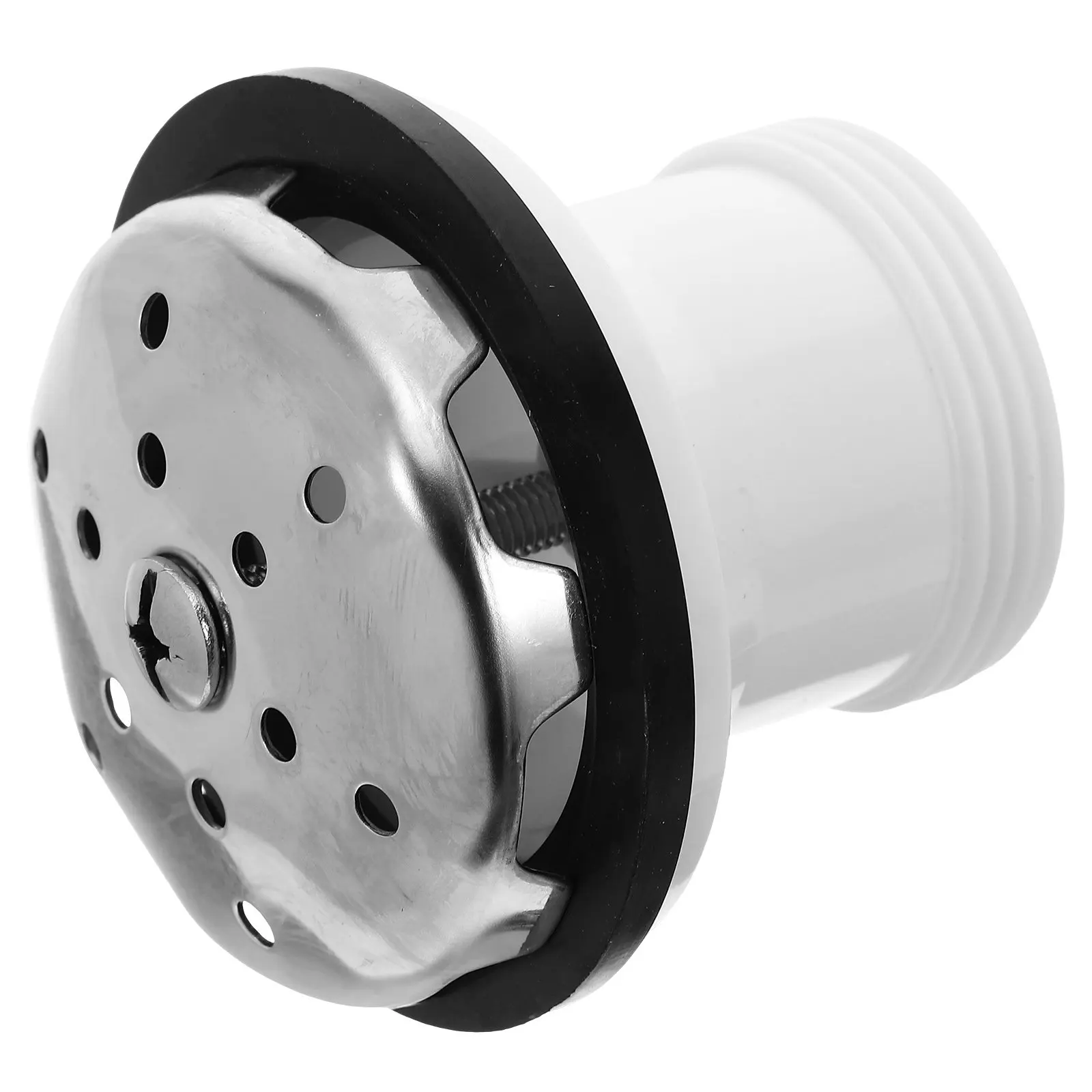 Urinal Drain Unit Fitting Stainless Steel Plastic Drain Outlet Assembly Compatible with Various Urinal Models Commercial