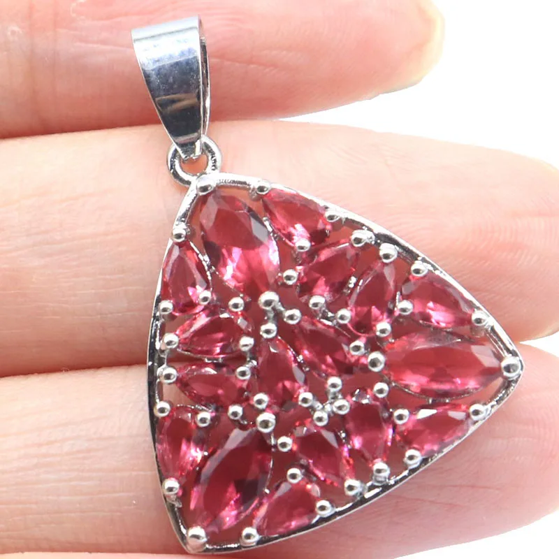 

Купи 5, получи 1 бесплатно: Элегантный серебряный кулон Jzaza 31x23 мм, 2,8 г, с розовым малиновым родолитом, гранатом и аквамарином, для повседневного ношения, подарок