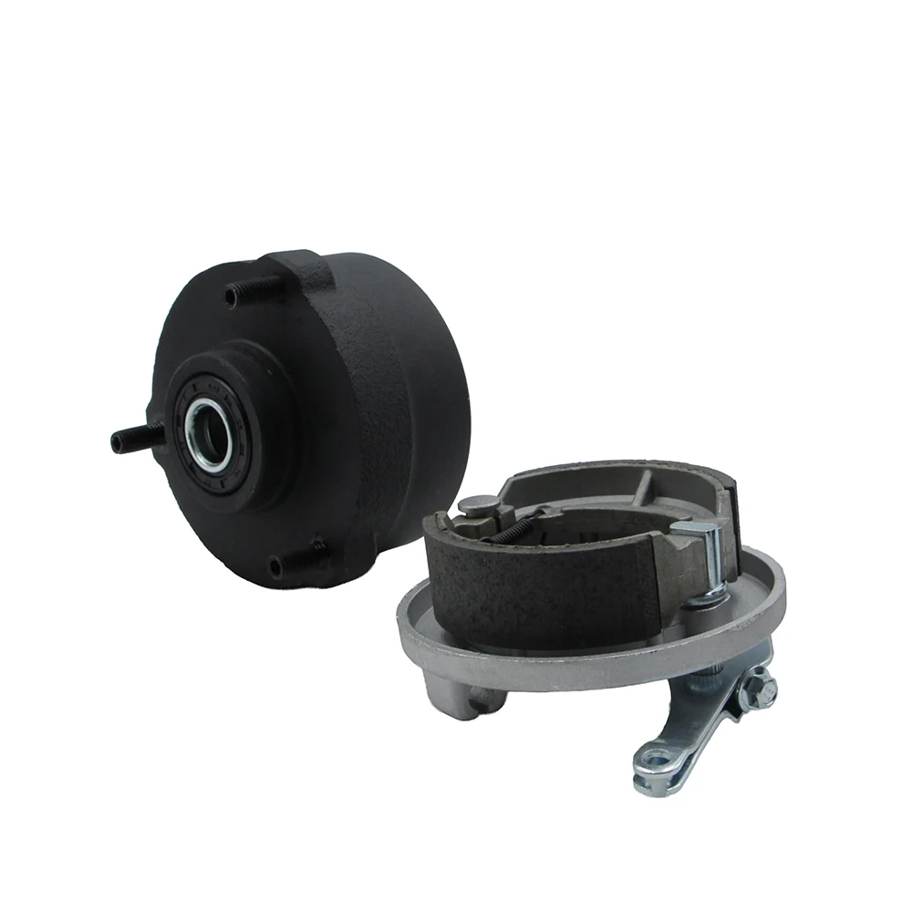 78mm*3 Stud Front Drum Brake Wheel Hub With Pads Cover L/R For 49cc 50cc 70cc 90cc Electric Kids ATV Go Kart UTV Buggy Quad Bike image 3