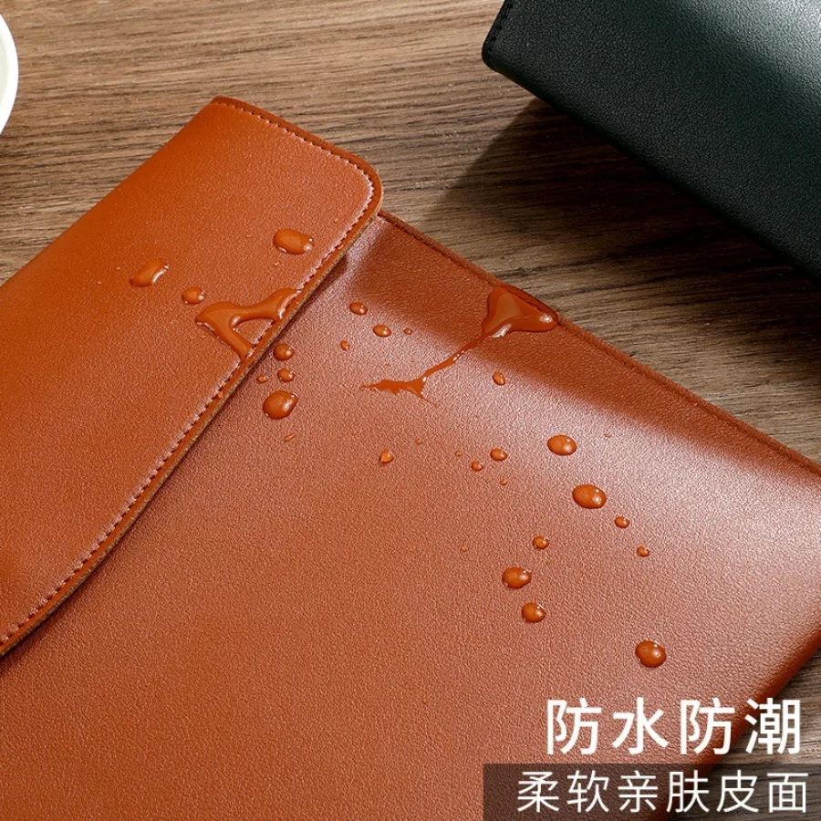 Couro simples do negócio do saco do arquivo A4, pasta impermeável dos dados do saco do arquivo