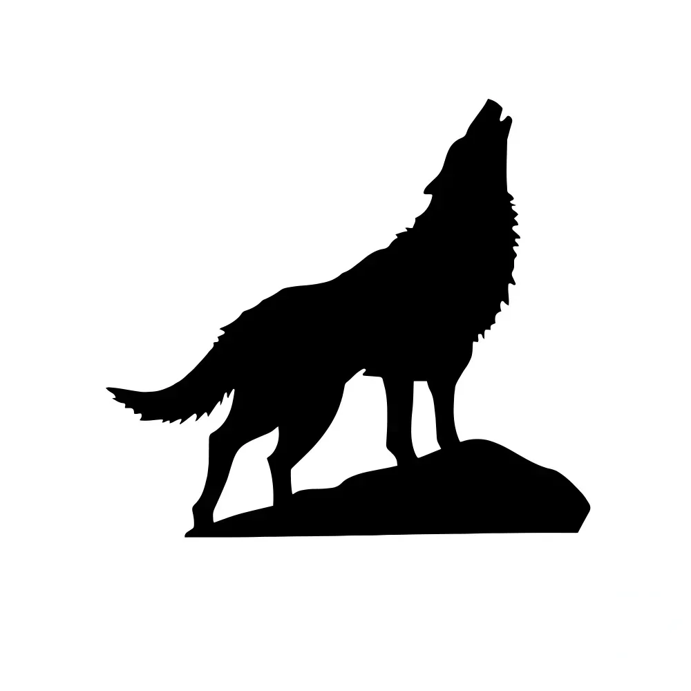 Car Stickers Creative Wolf Howl Sticker Car Motorcycle Sticker Personalized Cool Decoration Car Accessories Vinyl Decals