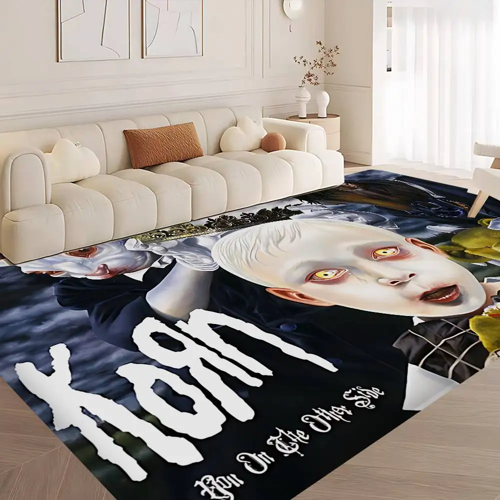 Rock Band Korn Door Mat Kids Room Bedroom Decoration Balcony Anti-Slip Doormat Living Room Doormat Area Rug