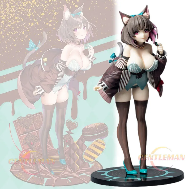 

Родная ракета для мальчиков, аниме, шоколадное кошачье ухо, девушка, лиловый, 1/6, ПВХ, экшн-фигурка, коллекционная модель для взрослых, кукла, игрушка, подарки