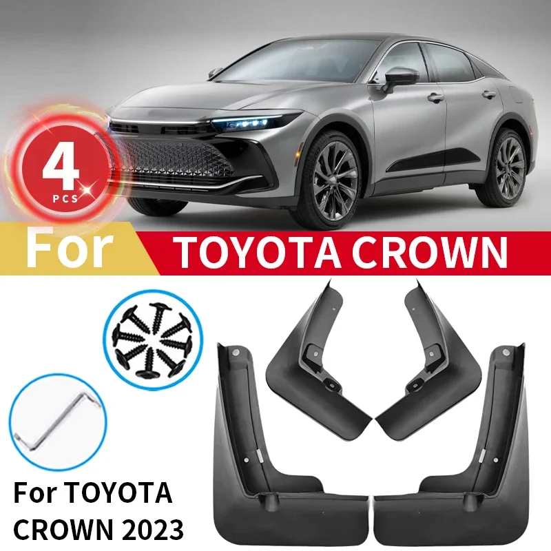 

4PCS Mudguards For Toyota CROWN 2023 2024 Mud Flaps Splash Guards Front Rear Covers Fender Mudflaps Car Accessories