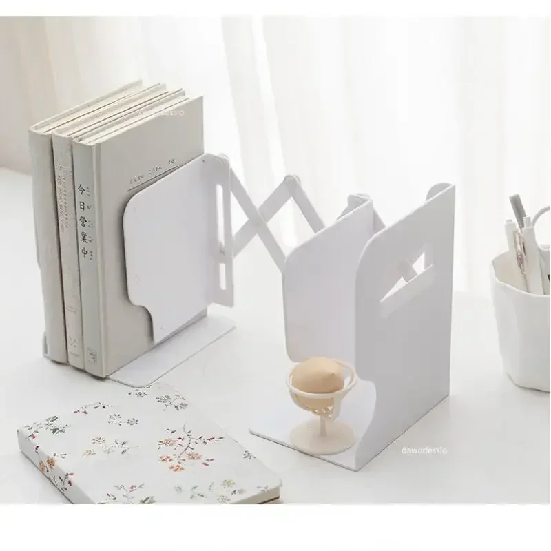 2Colors Retractable ABS Book Stand Creative Students Use Bookshelf Data Clip Stretch File Baffle Retract Zoom Book Shelf Bookend