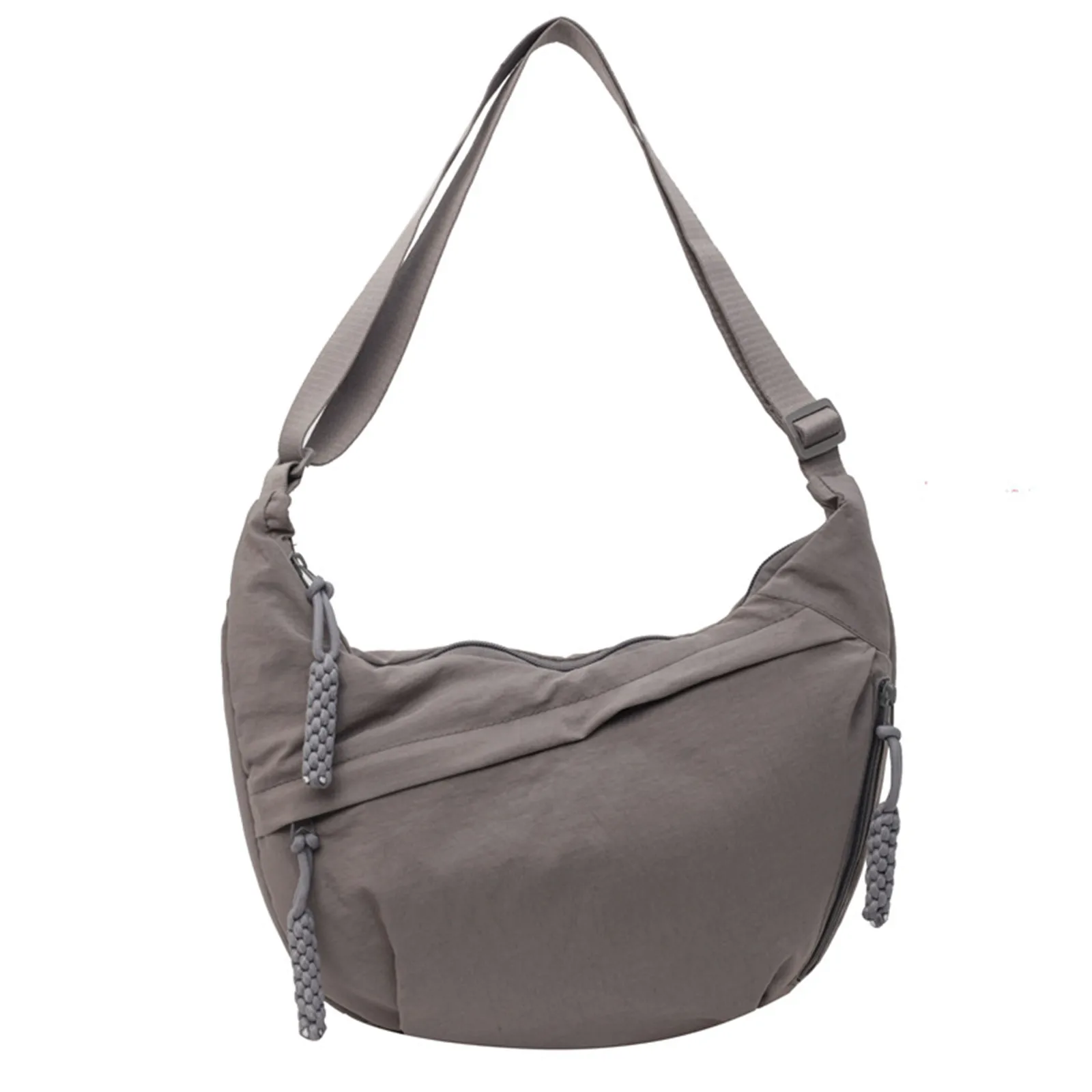 LOCCY Sac Croissant En Nylon Pour Femme – Sac Bandoulière Léger Et Tendance Demi-Lune, Sangle Ajustable, Idéal Quotidien