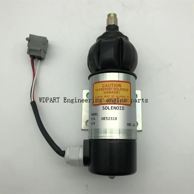 24V Fuel Stop Shutoff Solenoid Valve 873754 OE52318 51557 872825 872458 843401 385836 for Perkins Volvo Penta