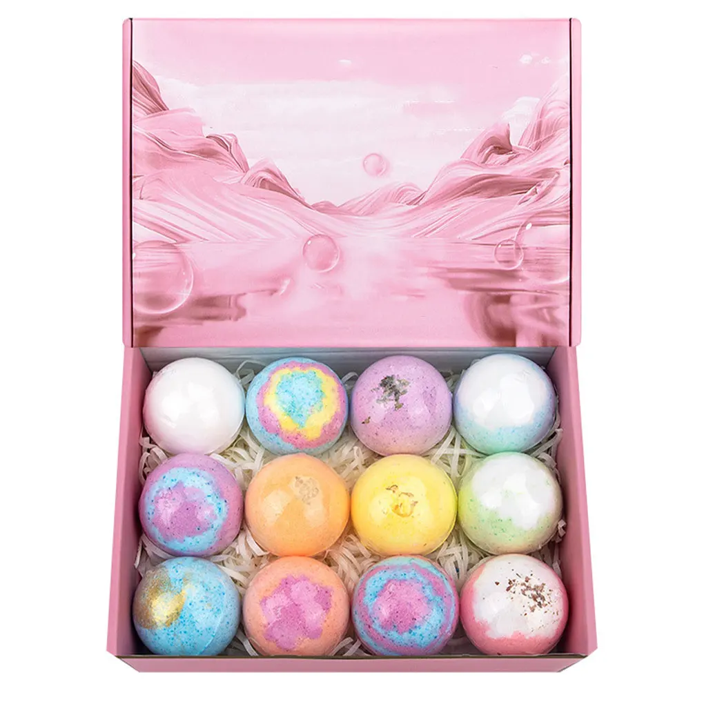 Ensemble de bombes de bain Spa Essentials, cadeau de bain nourrissant, relaxant et apaisant, 12 pièces