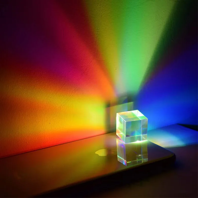 18*18*18mm Optical Science Popularization for Cube Experiment Projector with Color Combination Prism