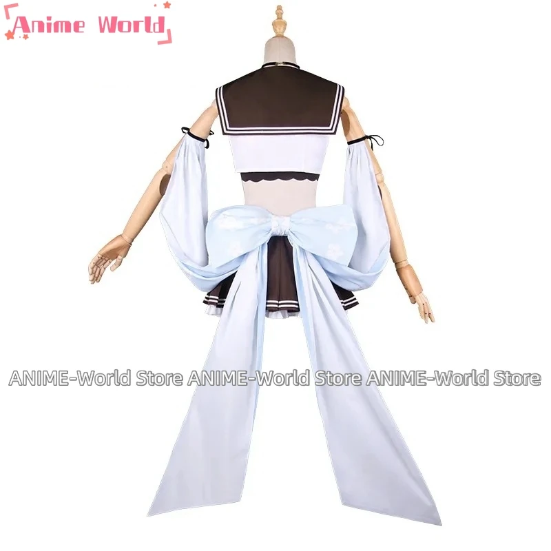 《Custom Size》Azur Lane Yukikaze Cosplay costume Carnaval Halloween Christmas Costume Wig