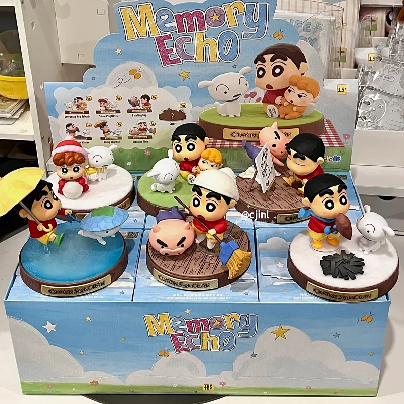 

Authentic Crayon Shinchan Memory Echo Series Blind Box Trendy Collectible Figurines Desktop Decoration Mysterious Box Gift Hot