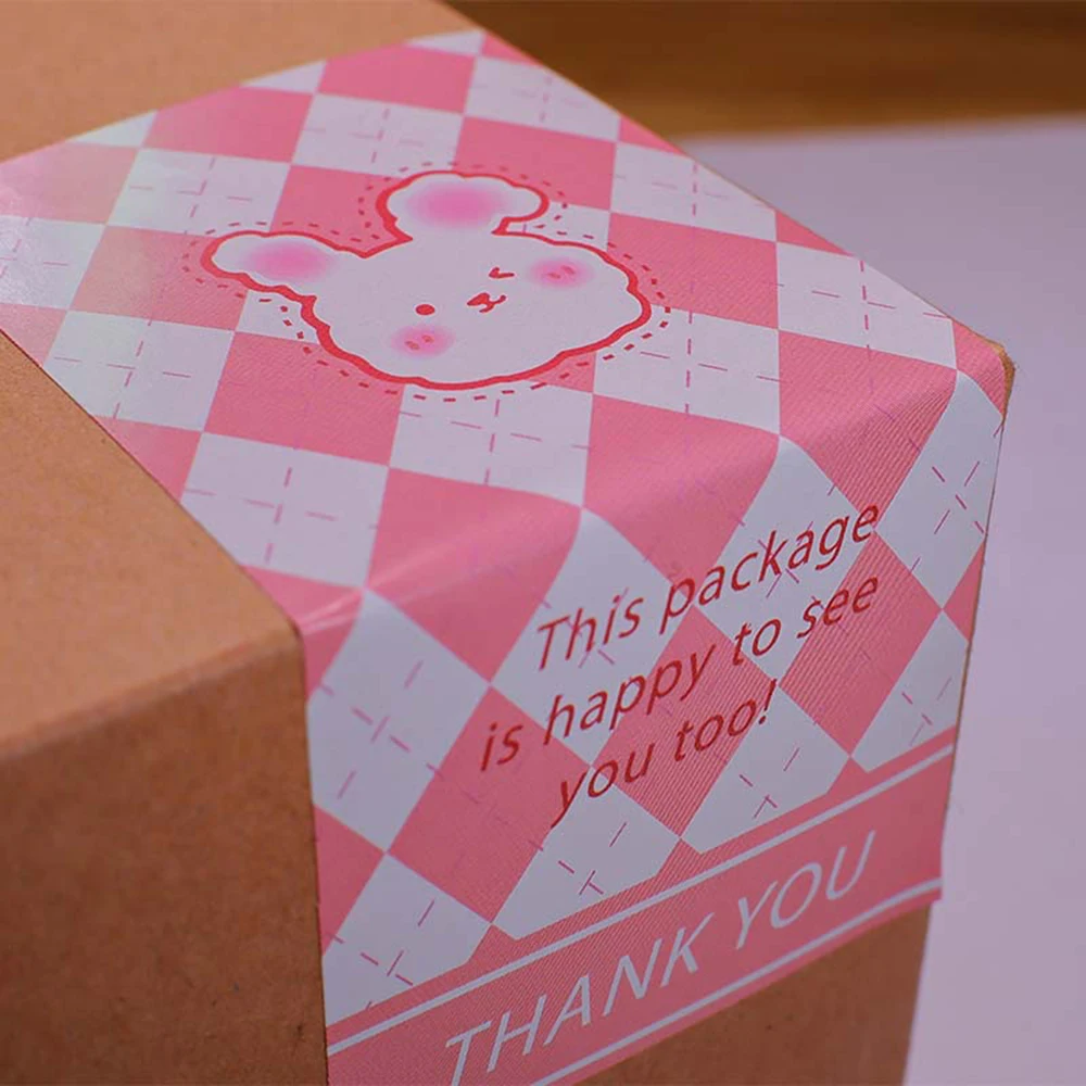 10-50Pcs Thank You Stickers Seal Labels Small Business Commodity Packaging Sealing Decoration Stickers Package Stickers