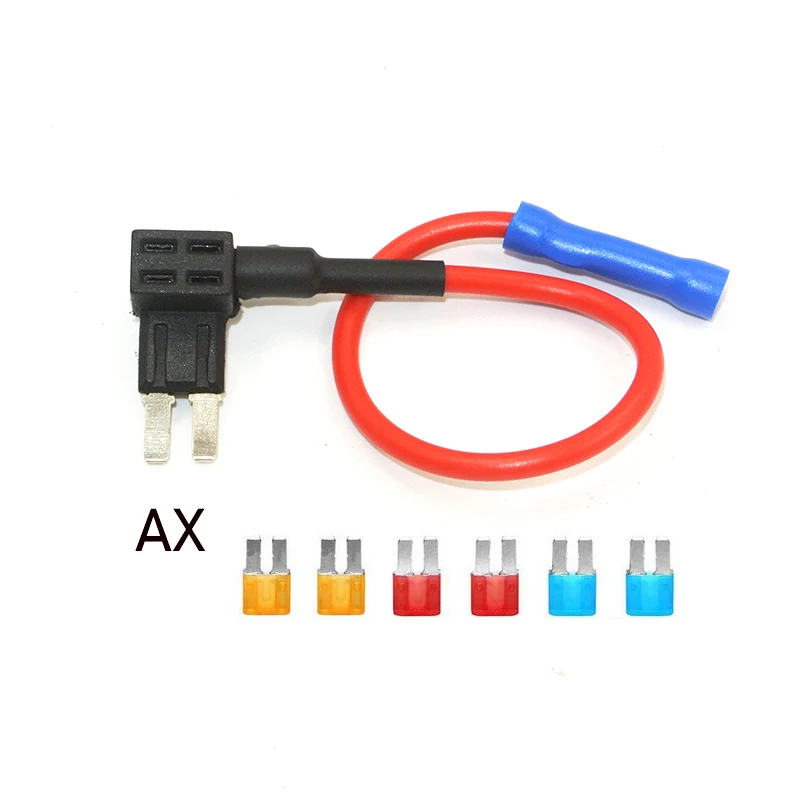 12V-24V Add-a-Circuit Micro2 Fuse Tap, Piggy Back Blade Fuse Holder 6 pcs Micro 2 Fuse (5A 10A 15A) and Fuse Puller
