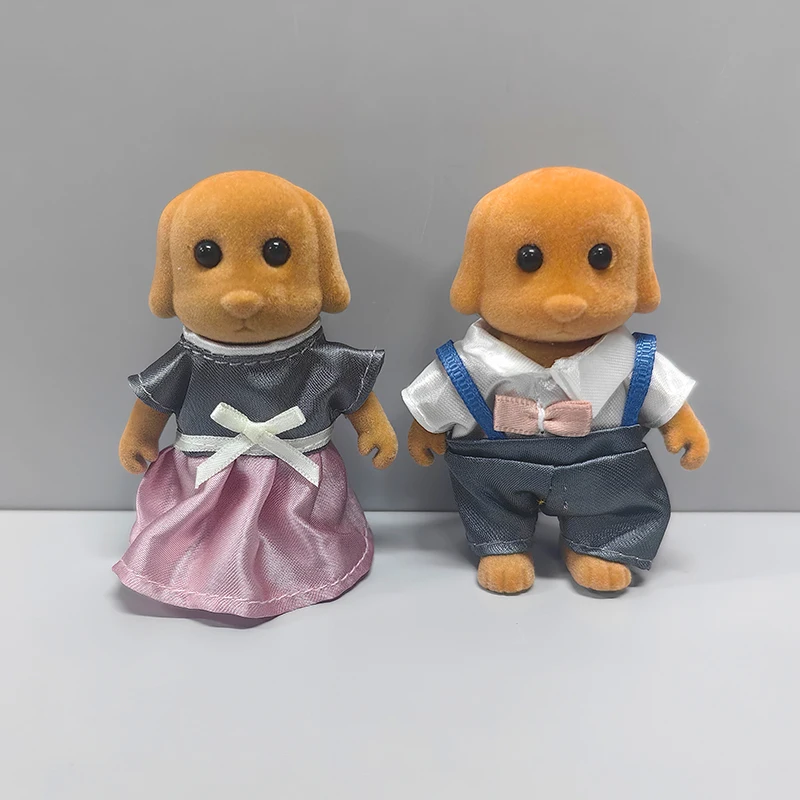 Speelgoedhuis Bosfamilie Mini speelgoedmeubilair en poppen, menselijke huisdieren Hert, schaap, olifant, eekhoorn, familiemeisje speelgoedcadeau scène