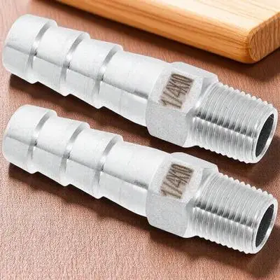 2pcs Stainless Steel NPT Male Hose Connectors for Home Brewing – Durable, Leak-Proof, Easy Install PEX Fittings