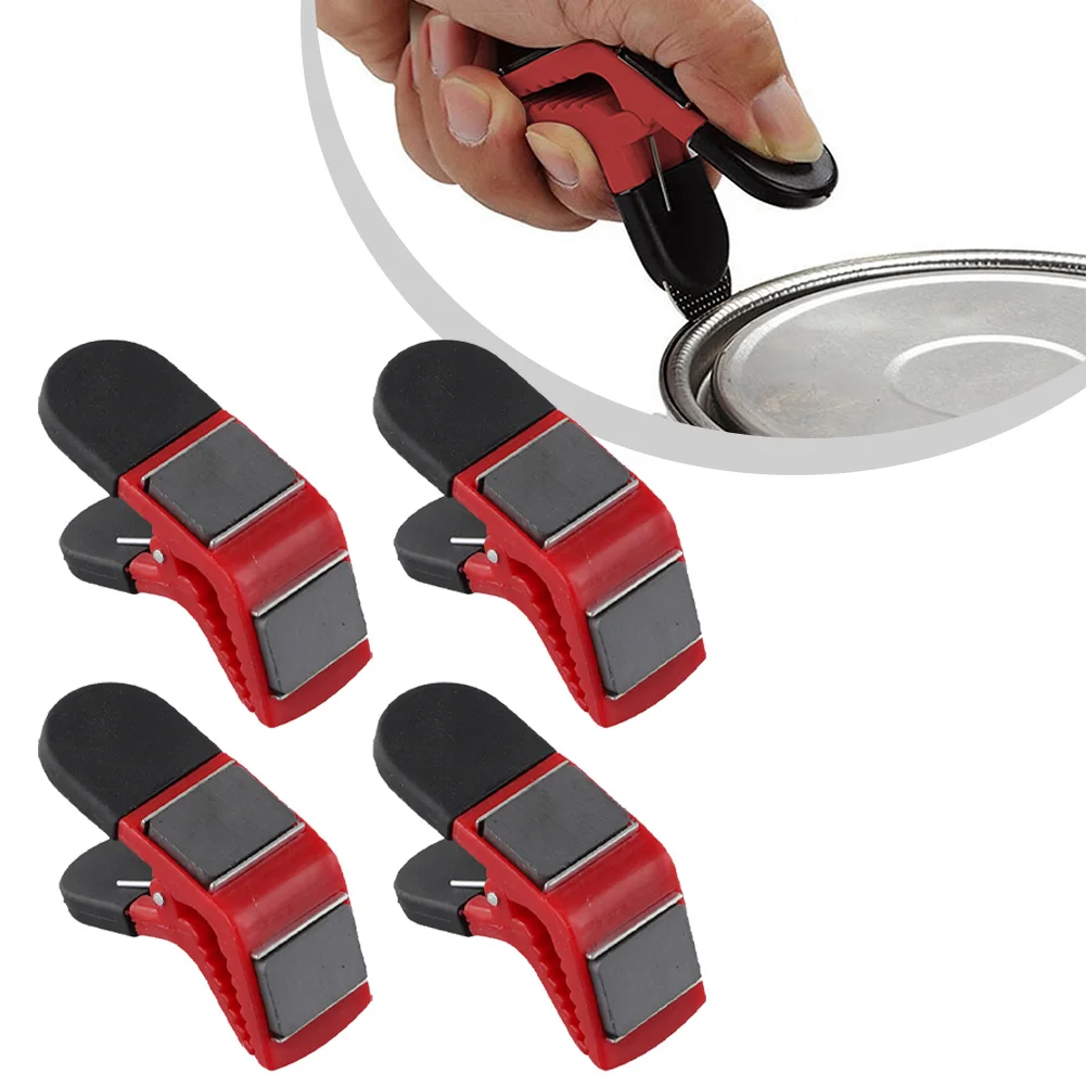 

4PCS Magnetic Paint Brush Holder Clips Tin Opener DIY Tool Multipurpose Multi Tool Lid Opener for Home Improvement