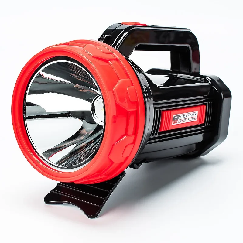 

Led searchlight outdoor strong light rechargeable portable lamp flashlight high power super bright long-range shot.