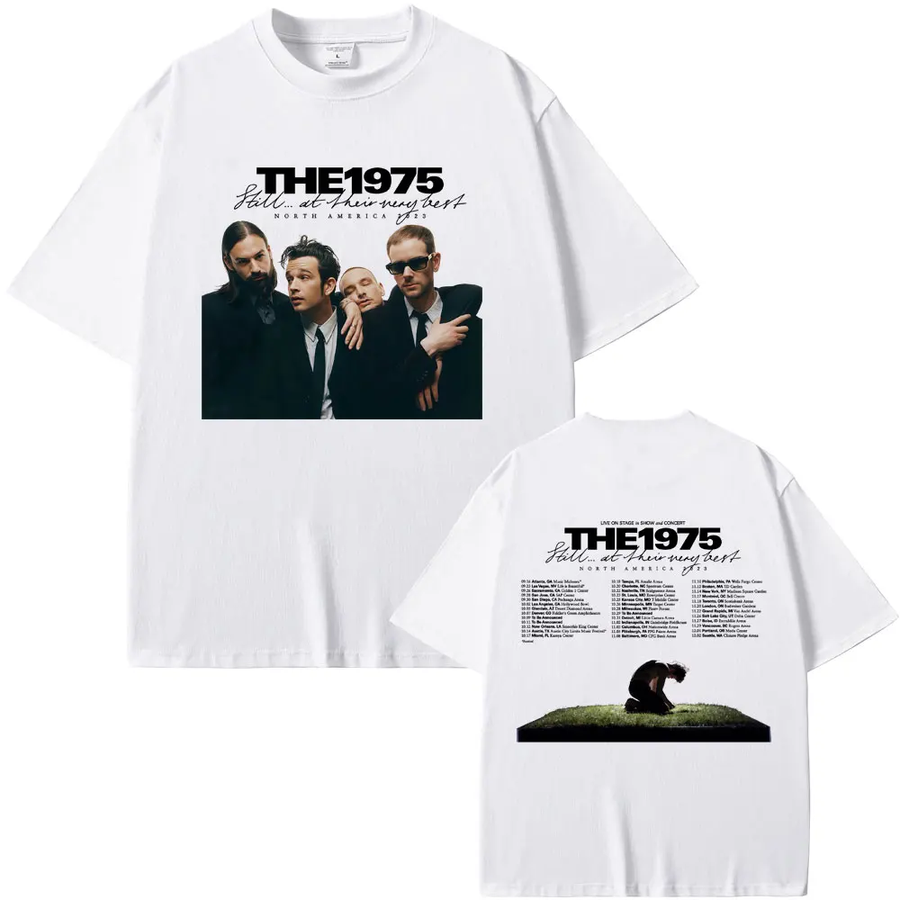 Alternative Rock Band The 1975 Still At Their Very Best North America Tour T-shirt Men Casual Cotton Vintage T Shirts Tops
