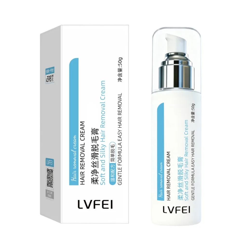 Portable Gentle Hair Removal Cream Fast Hair Removal 50g Tube Body Hair Removal Cream Gentle Hair Removal Daily Body Care