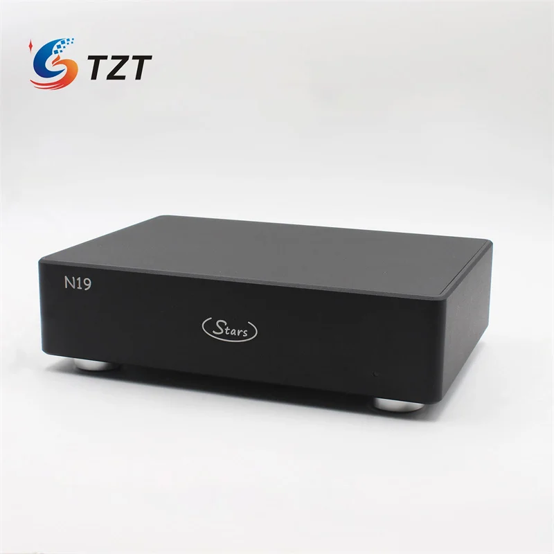 TZT 220V N19_A HiFi Audio Switch Fully Linear Stabilized Built-in OCXO Ethernet Switch 6 Port Switch 10M/100M/1000M