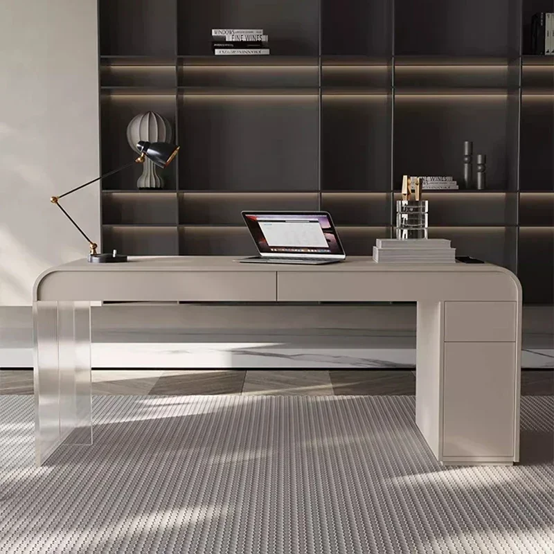 Minimalist Executive Office Desk Work Room Desks Offer Study Table Corner Setup Accessories Bedroom TavolinoTrendy Furniture