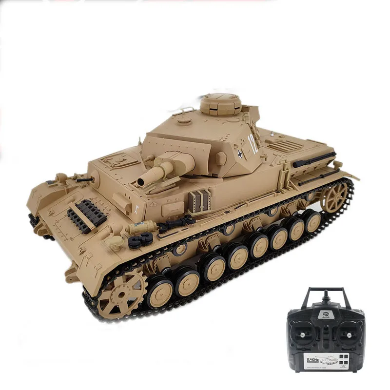 Henlong 3858-1 Medium Combat Remote Controlled Competitive Tank Car Collection Simulation Model Tank Children'S Toy Birthday Gif