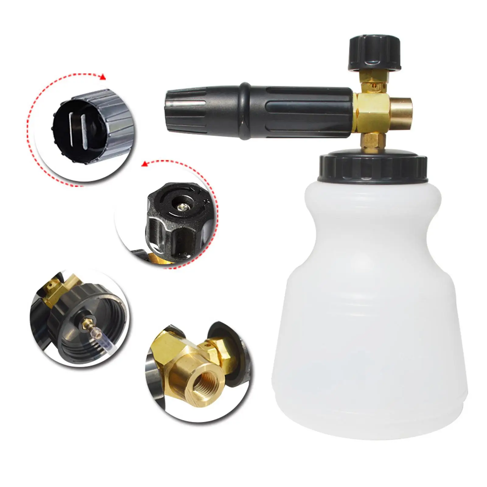 

0.22 Gallon Car Wash Sprayer High Pressure Quick Release Brass Car Washing