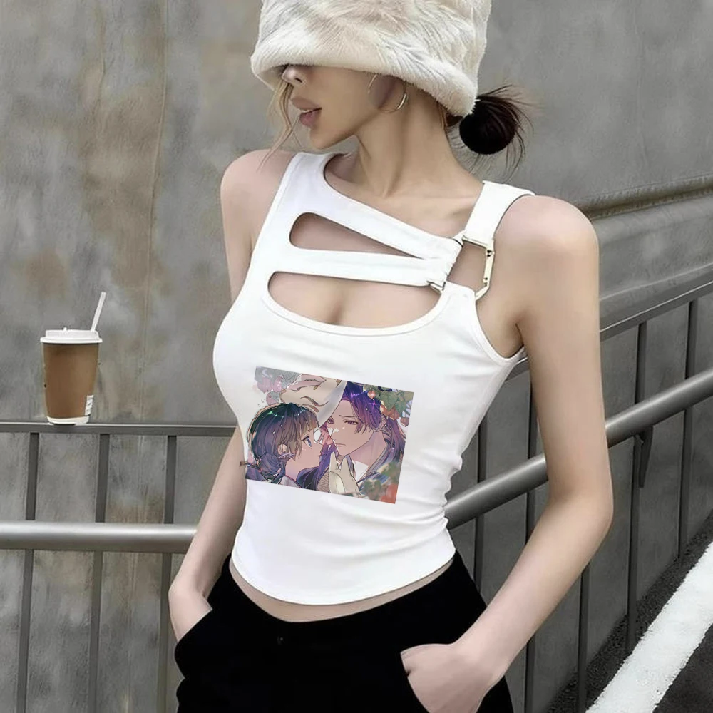 Apothecary Diaries cropped top girl meme gyaru funny 2000s kawaii t shirt japanese streetwear funny